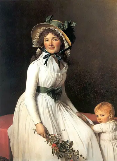 Portrait of Émilie Sériziat and her Son Jacques Louis David